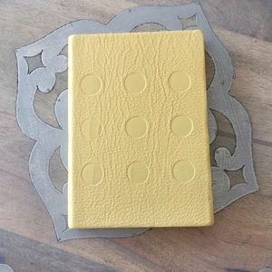 Yellow Leather Notebook Journal Travel Live Love